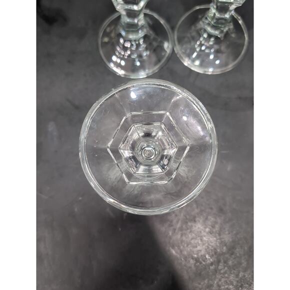 Glass Candlestick Set of 3, Pillar Candleholders, Holders, Vintage Table Decor - Picture 7 of 9